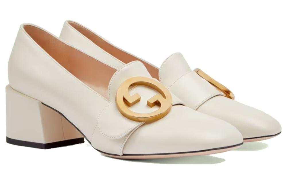 (WMNS) Gucci Blondie pump 'White Leather' 700053-C9D00-9022