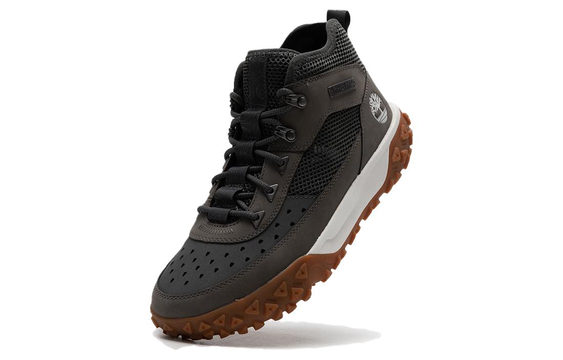 Timberland Greenstride Motion 6 Mid Fabric and Leather Waterproof Boots 'Black' A6A98Y55