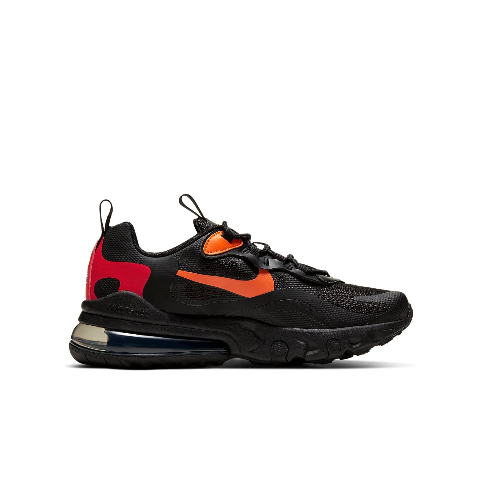 (GS) Nike Air Max 270 React 'Black Magma Orange' CV9638-001