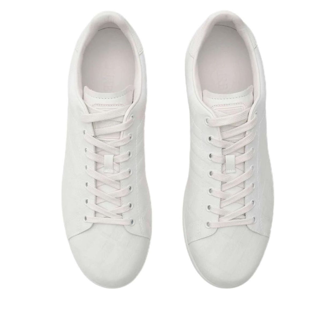 Burberry 26 Embossed Check Leather Set Sneakers 'Porcelain White' 81193131