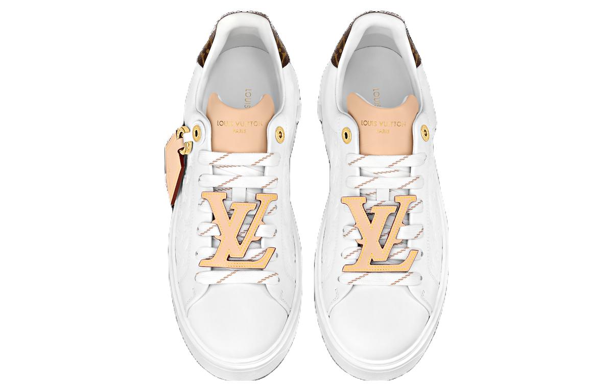 (WMNS) LOUIS VUITTON Time Out Trainers 'White Monogram with Beige' 1ABHRQ