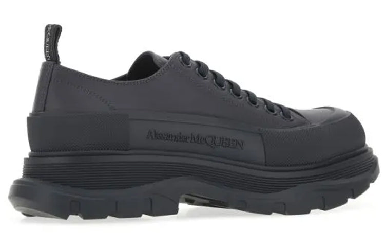 Alexander McQueen Tread Slick Low-Top Sneakers 'Dark Brown Black' 705662WHZ621185