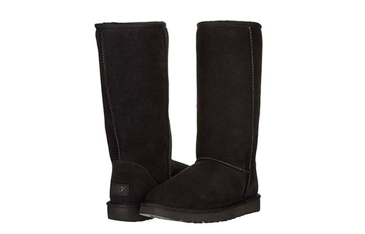 (WMNS) UGG Classic Tall II Black Fleece Lined 1016224-BLK