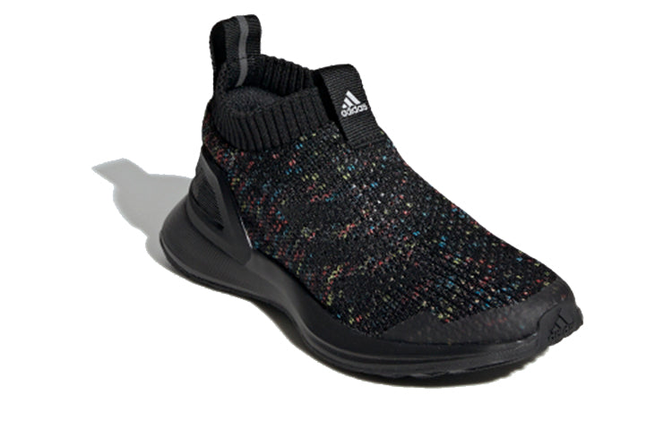 (PS) adidas RapidaRun Laceless Knit C 'Muti-Color Black' D97015