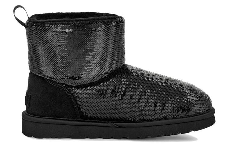 (WMNS) UGG Classic Mini Boot Mirror Ball 'Black' 1151291-BLK