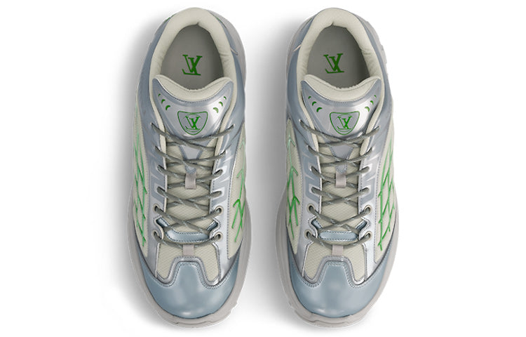 LOUIS VUITTON LV Discovery Lace Up Sneakers 'grey Green' 1ABZ3P