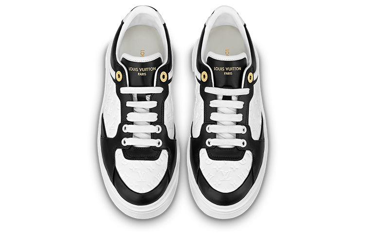 (WMNS) LOUIS VUITTON Time Out Sneakers 'White Mini monogram Black' 1ABUSJ