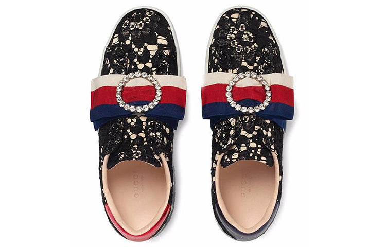 (WMNS) Gucci Ace 'Dark Flower' 498705-9MW10-1214