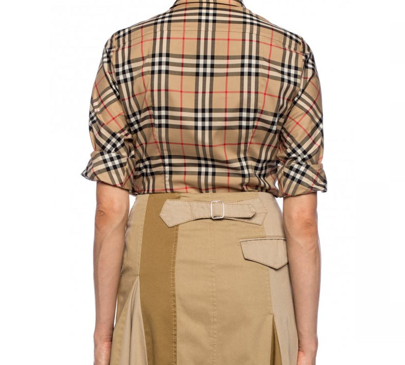 (WMNS) Burberry Vintage Check Stretch Cotton Twill Shirt
