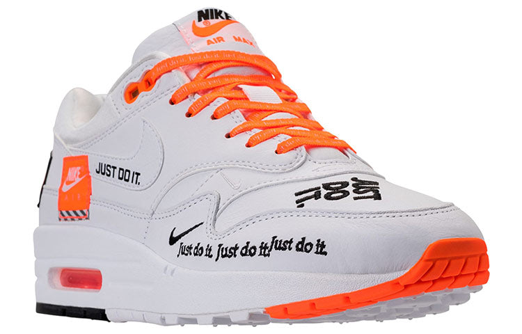 (WMNS) Nike Air Max 1 LX 'Just Do It White Orange' 917691-100