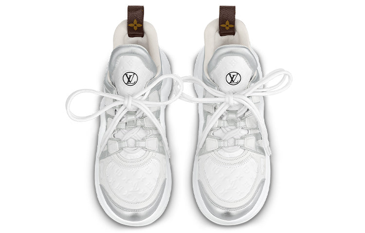 (WMNS) LOUIS VUITTON LV Archlight Sneakers 'White Mini Monogram Silver' 1ABVFL