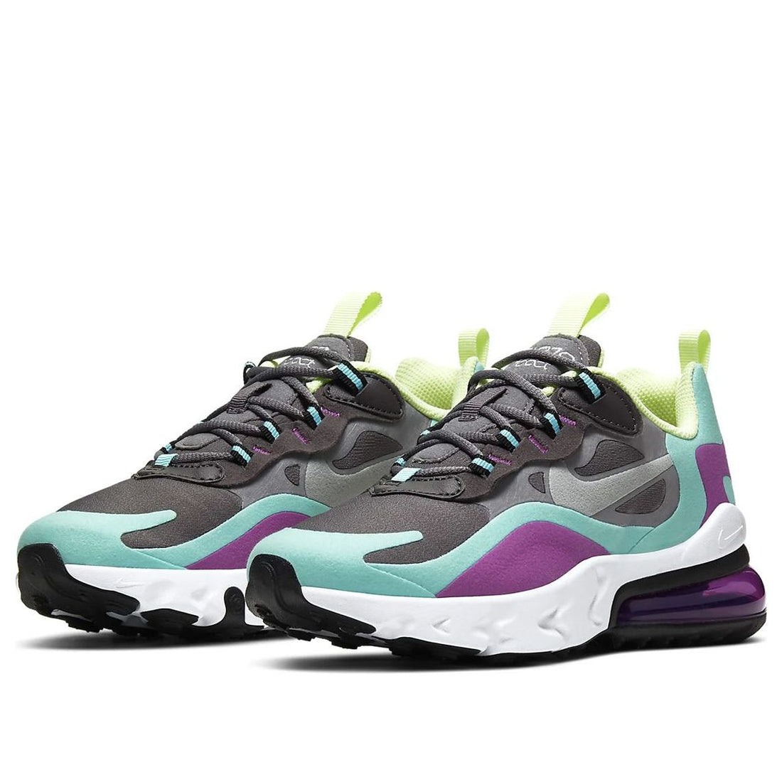 (GS) Nike Air Max 270 React 'Gunsmoke Aurora Violet' BQ0103-007