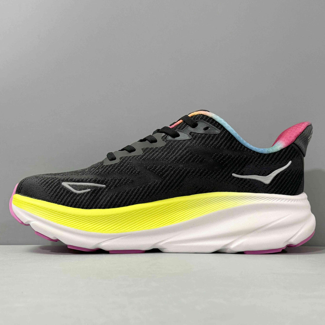 Hoka One One Clifton 9 'Black All Aboard Multi-Color'