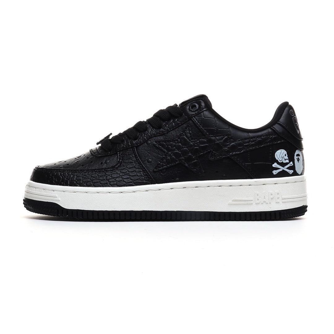 Neighborhood x Bapesta 'Black Crocodile & Ostrich'