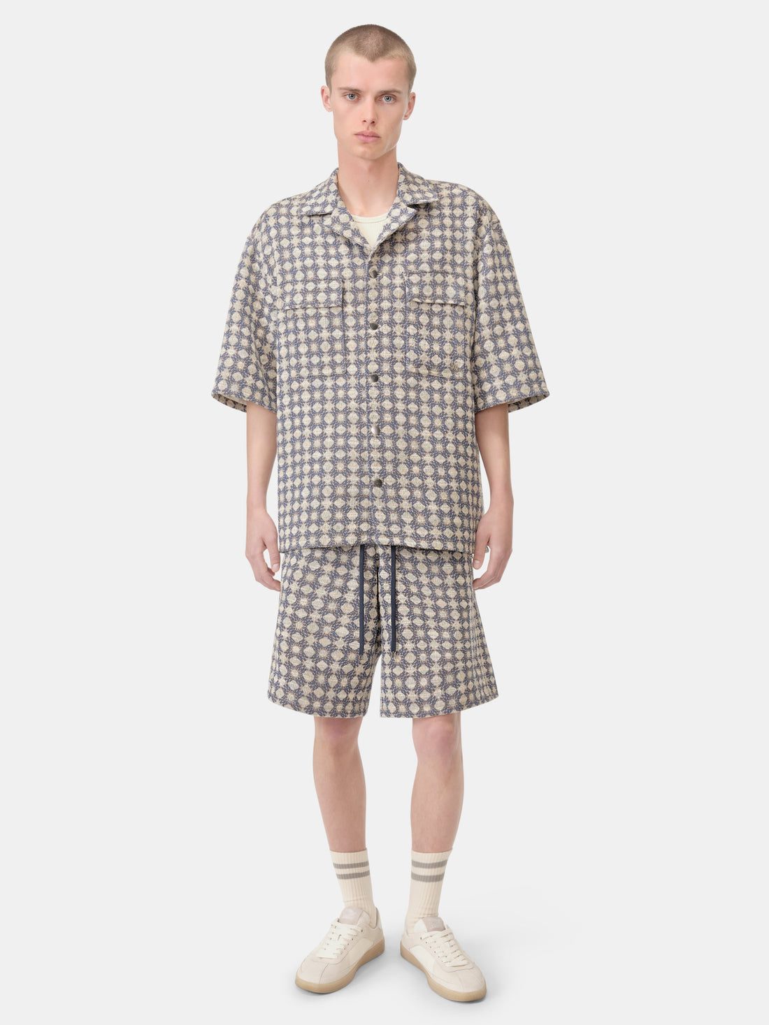 MA QUAD BOUCLE CAMP SHIRT - Midnight Blue