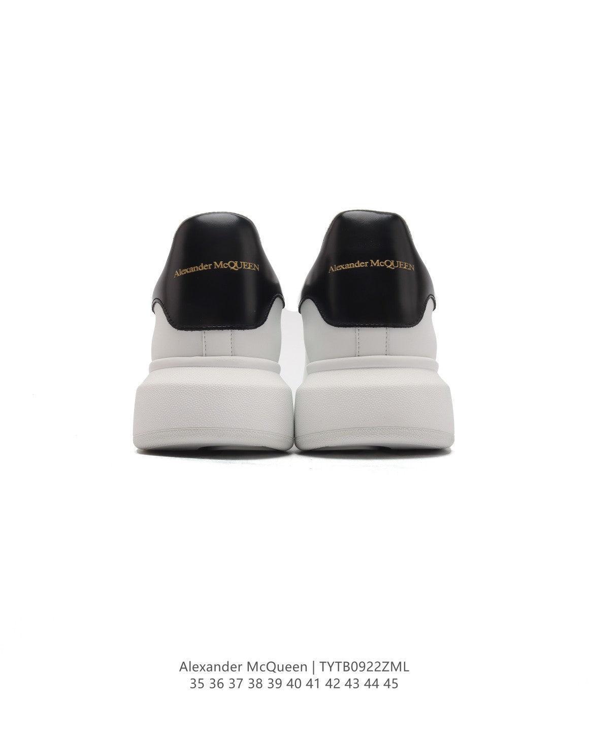 Alexander McQueen Oversized Sneakers - White & Black Leather