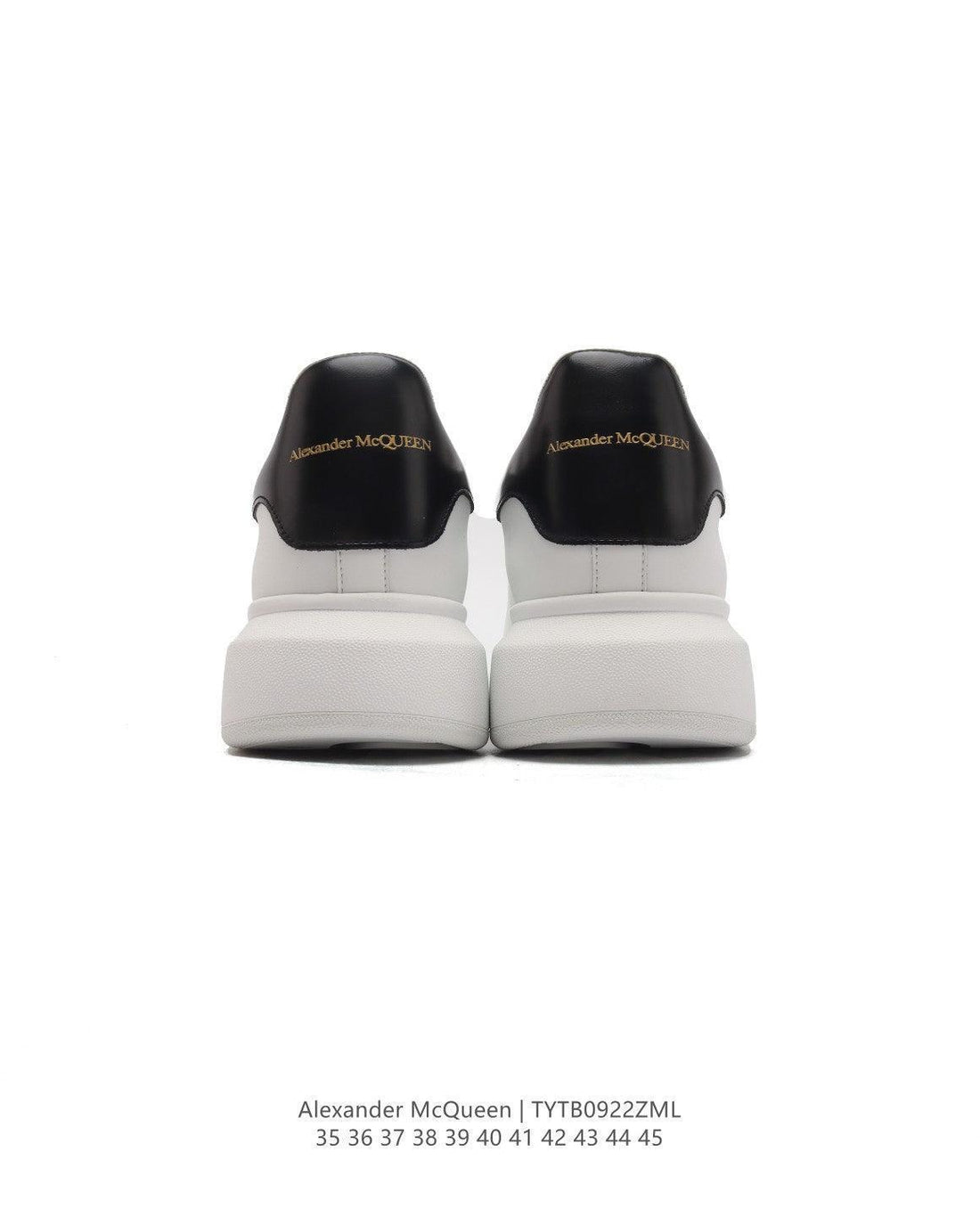 Alexander McQueen Oversized Sneakers - White & Black Leather