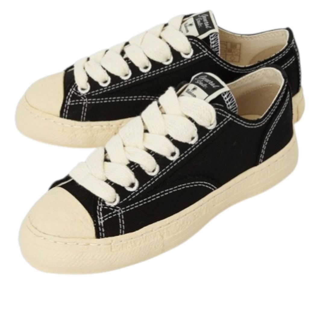 Maison MIHARA YASUHIRO Roy Past Sole Canvas Low 'Black' S14FW702-BLK