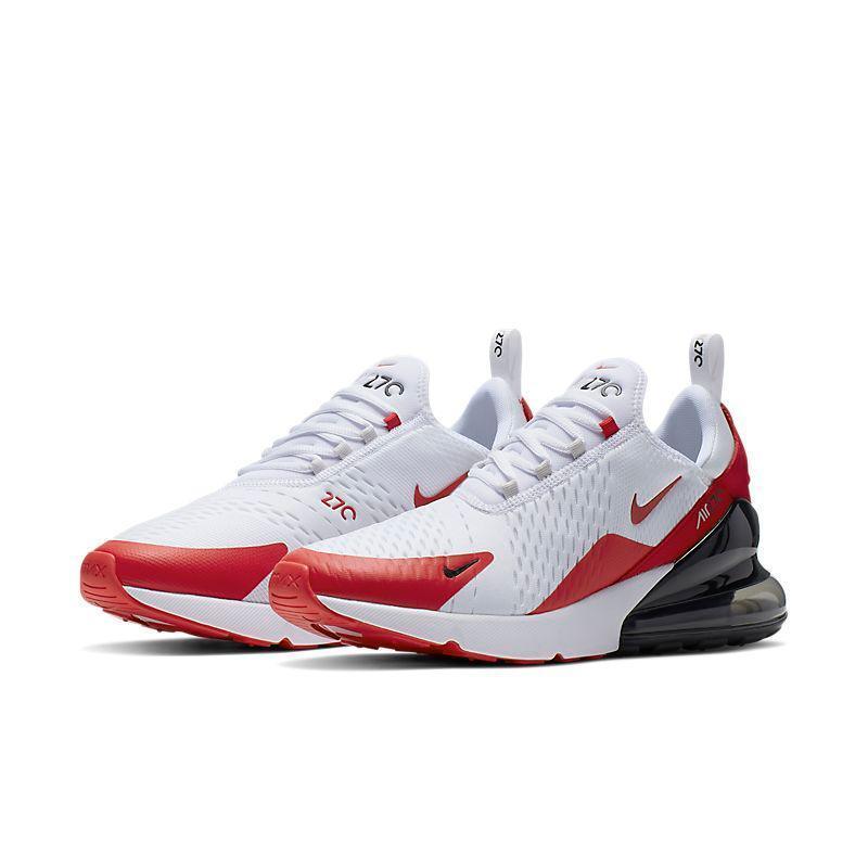 Nike Air Max 270 White Anthracite Red - Men's Lifestyle Sneakers