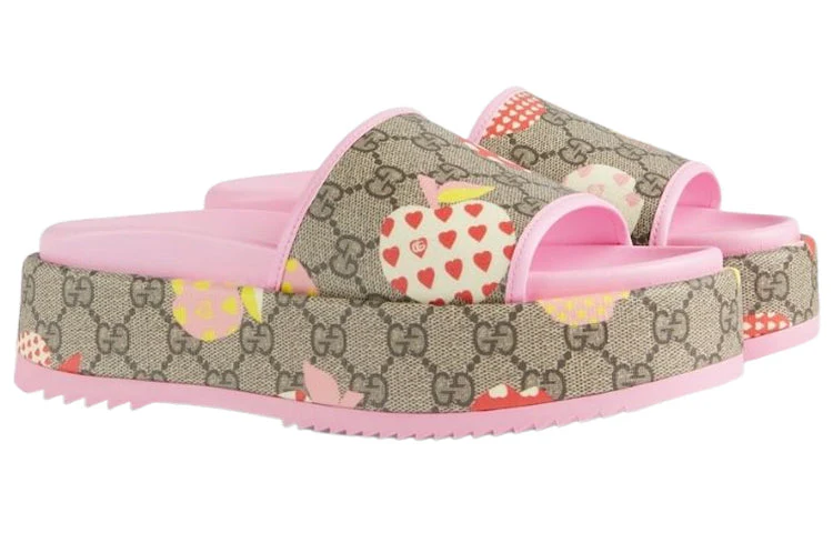 WMNS) Gucci Rubber GG Slide 'Les Pommes' 664214-22K20-