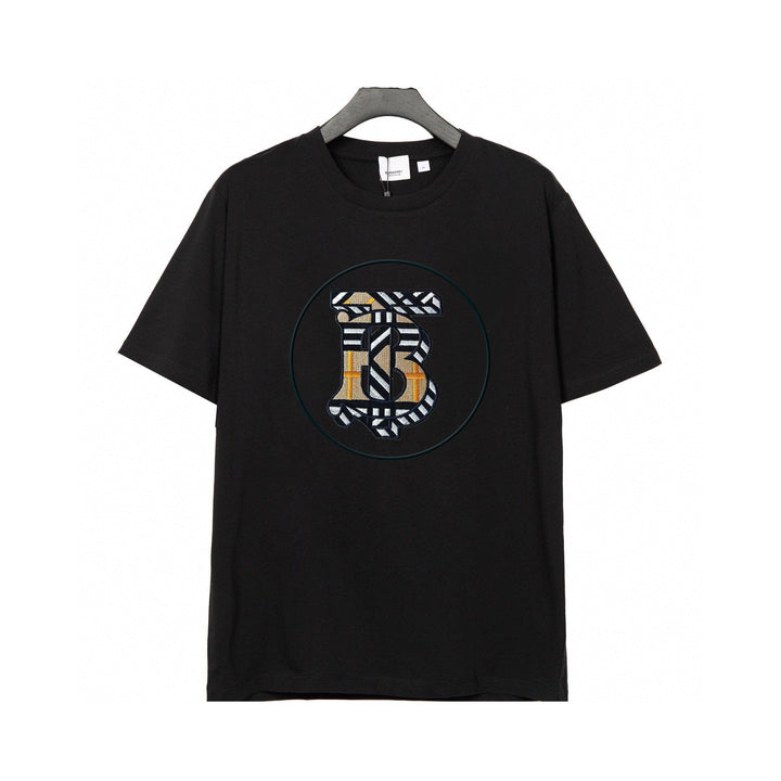 Burberry T-Shirt Without Collar 'Black & Beige'