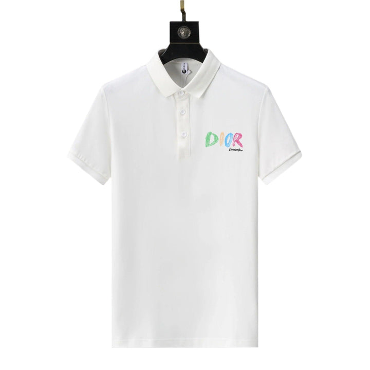 Dior White T-Shirt With Collar