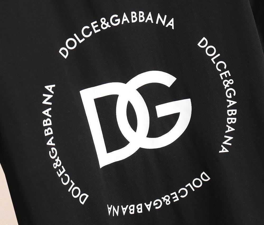 Dolce & Gabbana T-Shirt Without Collar 'Black & White'