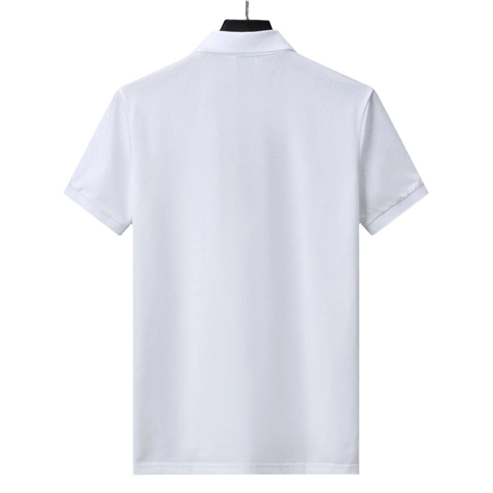 Burberry White T-Shirt With Collar
