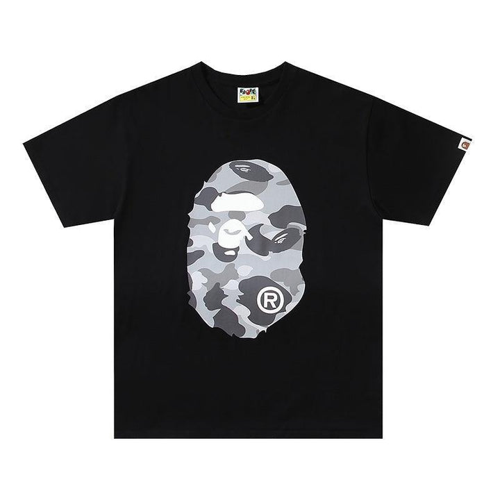 Bathing Ape Black T-Shirt without Collar