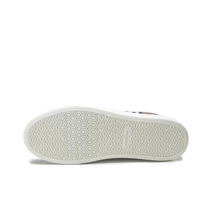 Burberry Check Print Low-Top Sneaker Dark Brown