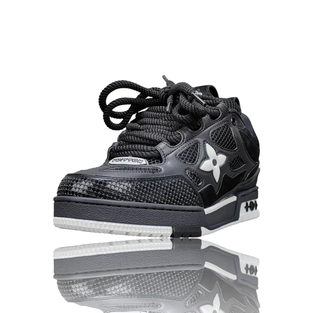 LOUIS VUITTОП SKATE SNEAKER 'BLACK WHITE'