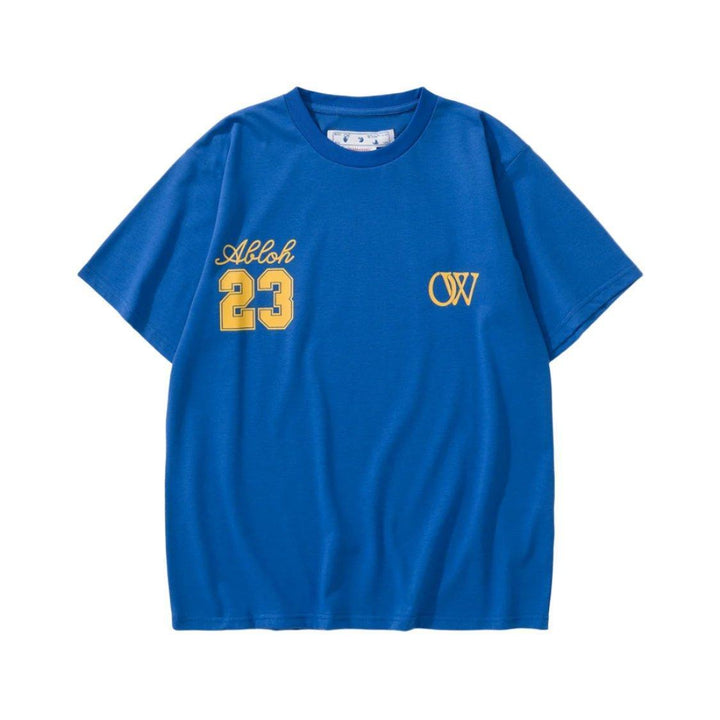 Off-White 23 T-Shirt Without Collar 'Blue'