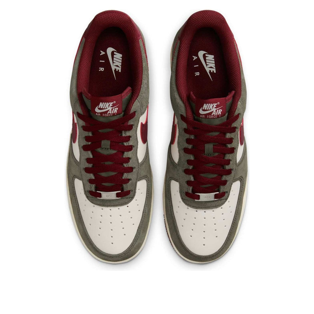 Nike Air Force 1 Low '07 LV8 'Cargo Khaki Pale Ivory Dark Team Red'