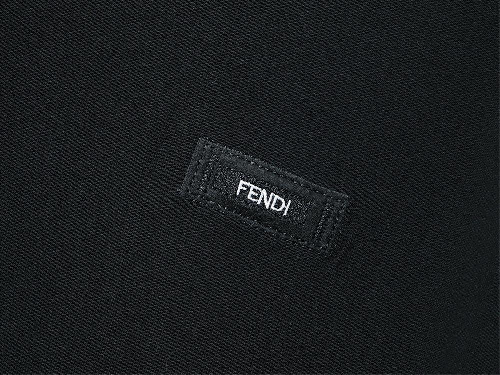 Fendi T-Shirt without Collar 'Black'