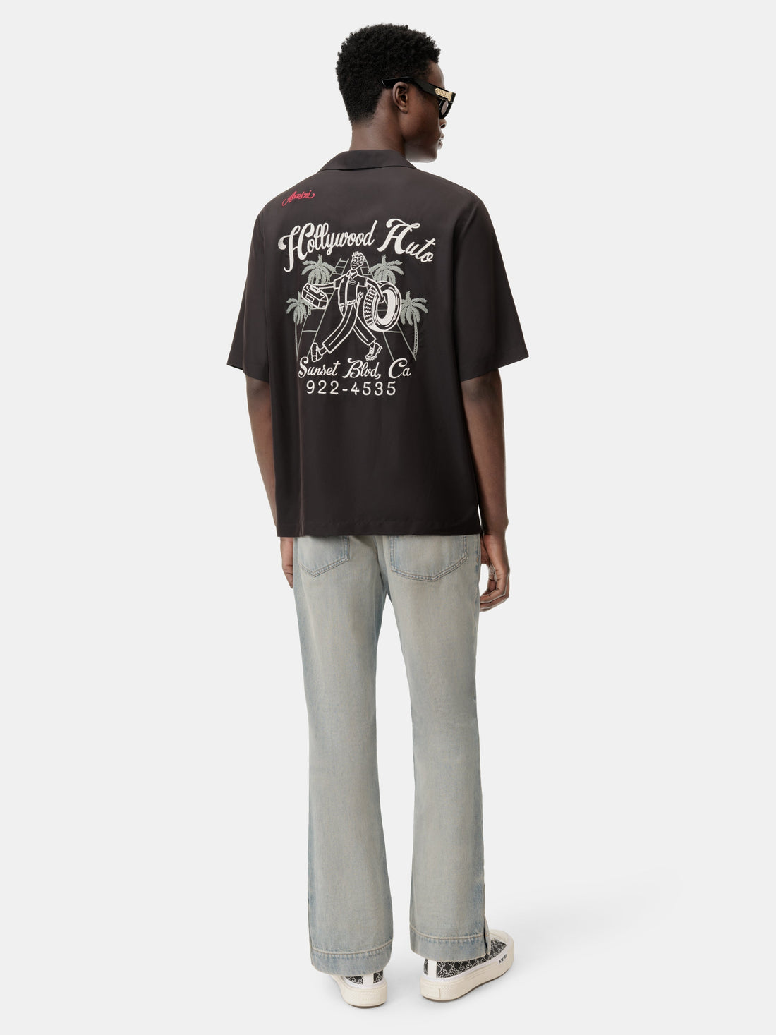 STRAIGHT FLARE JEAN - Antique Indigo