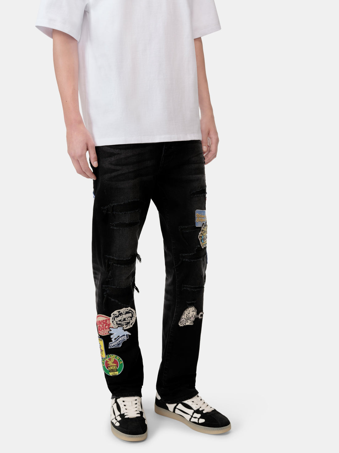 STATION PATCH REPAIR SLIM JEAN - Vintage Black