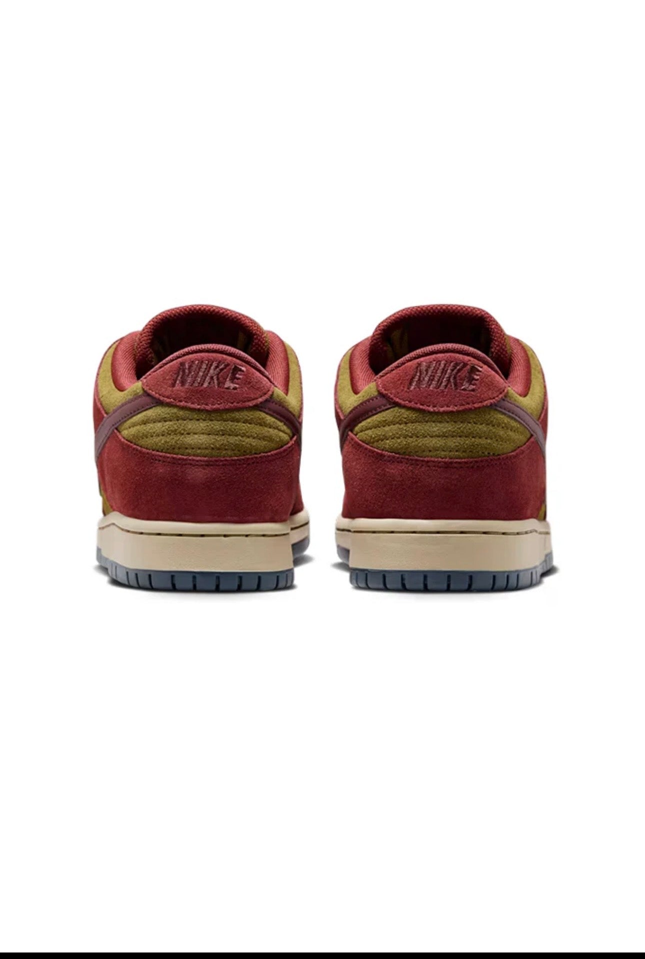Nike SB Dunk Low Pro "Dark Team Red and Olive Flak" Skate Shoes