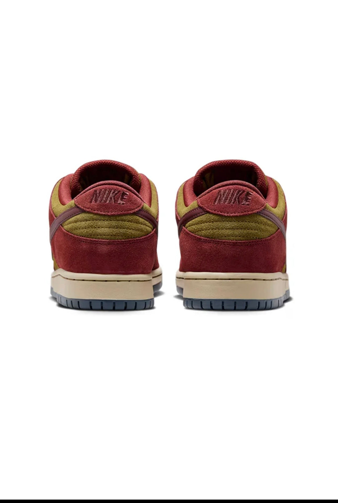 Nike SB Dunk Low Pro "Dark Team Red and Olive Flak" Skate Shoes