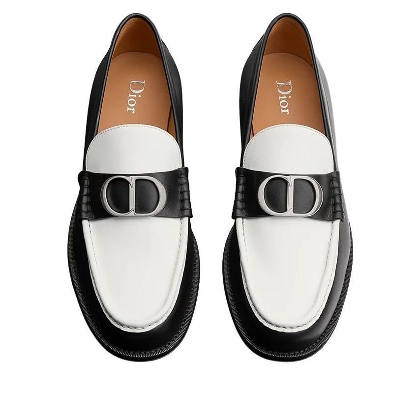 DIOR Granville Loafer 'Black White' 3LO184ACT-H960