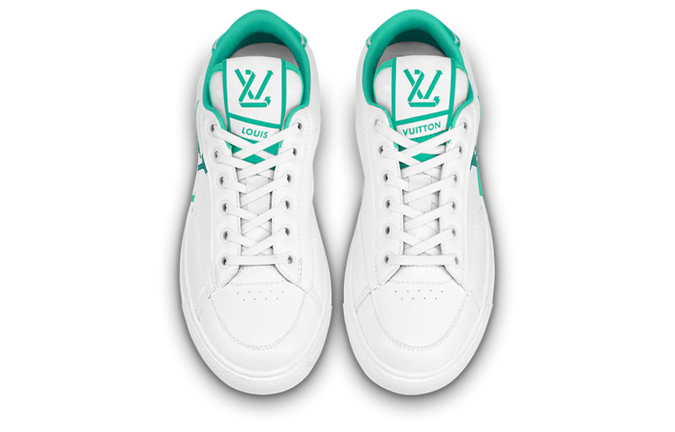 (WMNS) LOUIS VUITTON Charlie Sneakers 'White Teal' 1AAVZ6