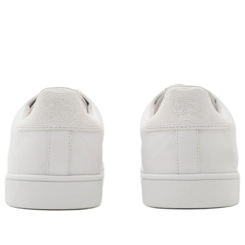 Burberry 26 Embossed Check Leather Set Sneakers 'Porcelain White' 81193131