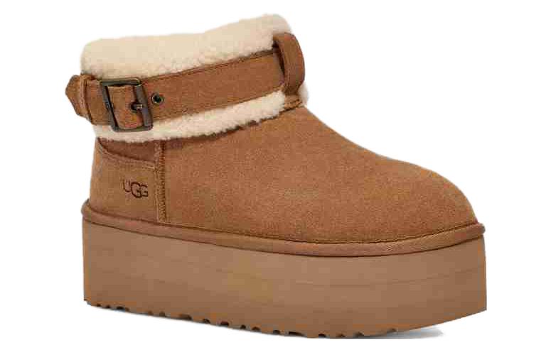 (WMNS) UGG Ultra Mini Belted Roller Boot 'Chestnut' 1144041-CHE