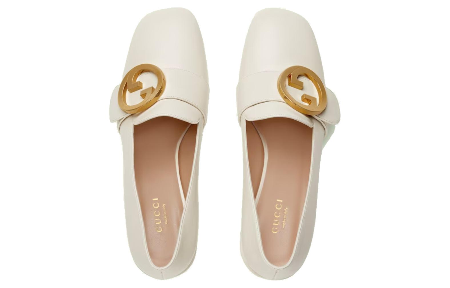 (WMNS) Gucci Blondie pump 'White Leather' 700053-C9D00-9022