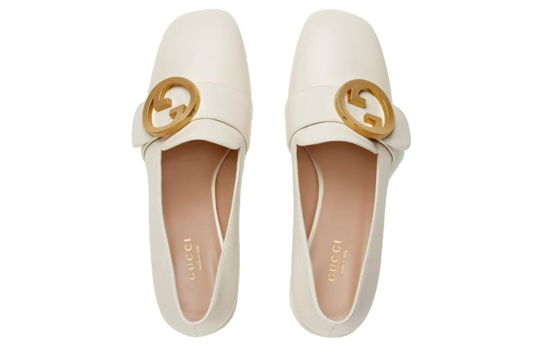 (WMNS) Gucci Blondie pump 'White Leather' 700053-C9D00-9022