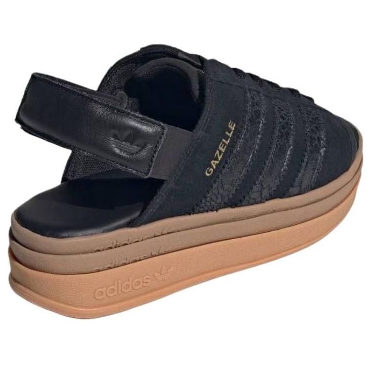 (WMNS) adidas Gazelle Bold Sandals 'Core Black Snakeskin' HQ4688