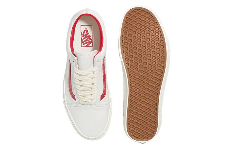 Vans Old Skool Vintage Leather 'Cream White Red' VN000CP5BDU
