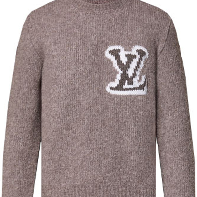 LOUIS VUITTON Wool Blend Crewneck Sweater 'Lava Smoke' 1AF326
