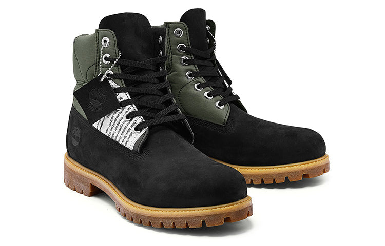 Timberland Tree Pack Premium 6 Inch Boots 'Black Nubuck' A2PXDW
