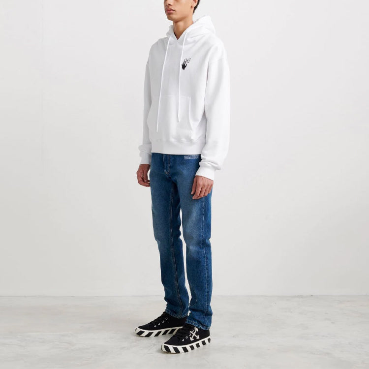 Men's Off-White Degrad Arrows Loose Fit White OMBB037F21FLE0050184