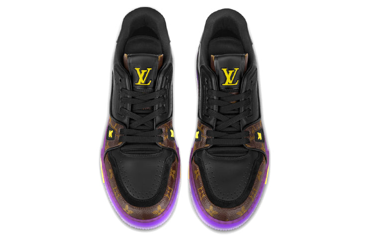 LOUIS VUITTON x Lakers LV Trainers 'Brown Monogram with Black Purple' 1A8WJ6
